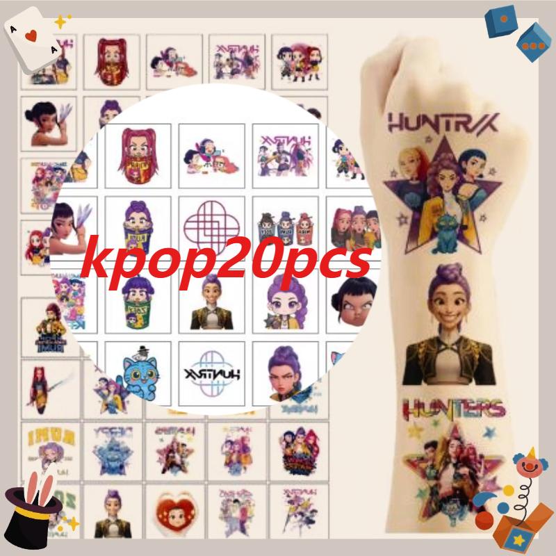 20pcsNewKPOP Monster Hunting Girl Group Dress up Stickers Cute Swap Stickers Handmade Creative DIY Children's Toy Stickers Gifts