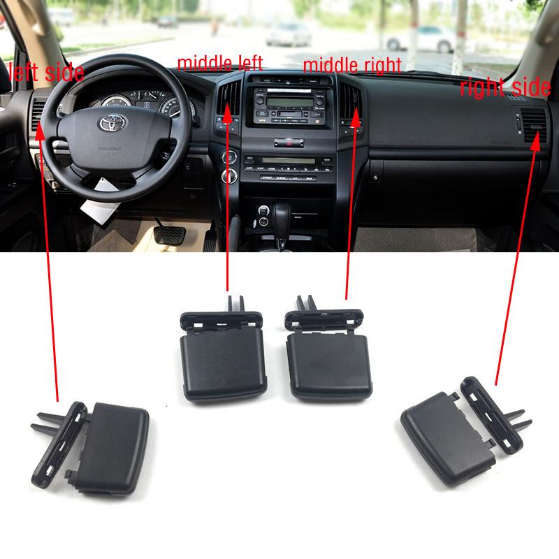 Car Front Dashboard Air Conditioner Outlet A/C Air Conditioning Vents Tab Clip For Toyota Land Cruiser LC200 FJ200