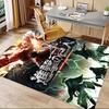 Attack Titans Carpet For Playroom Bedroom Living Room Sofa Home Decorkids Game Area Rug Nonslip Floor Mat
