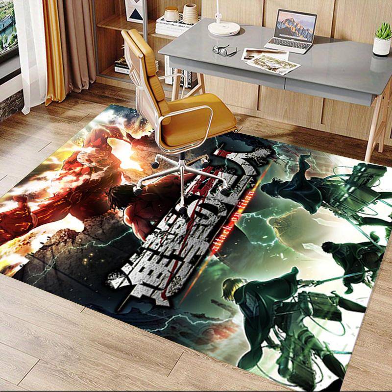 Attack Titans Carpet For Playroom Bedroom Living Room Sofa Home Decorkids Game Area Rug Nonslip Floor Mat