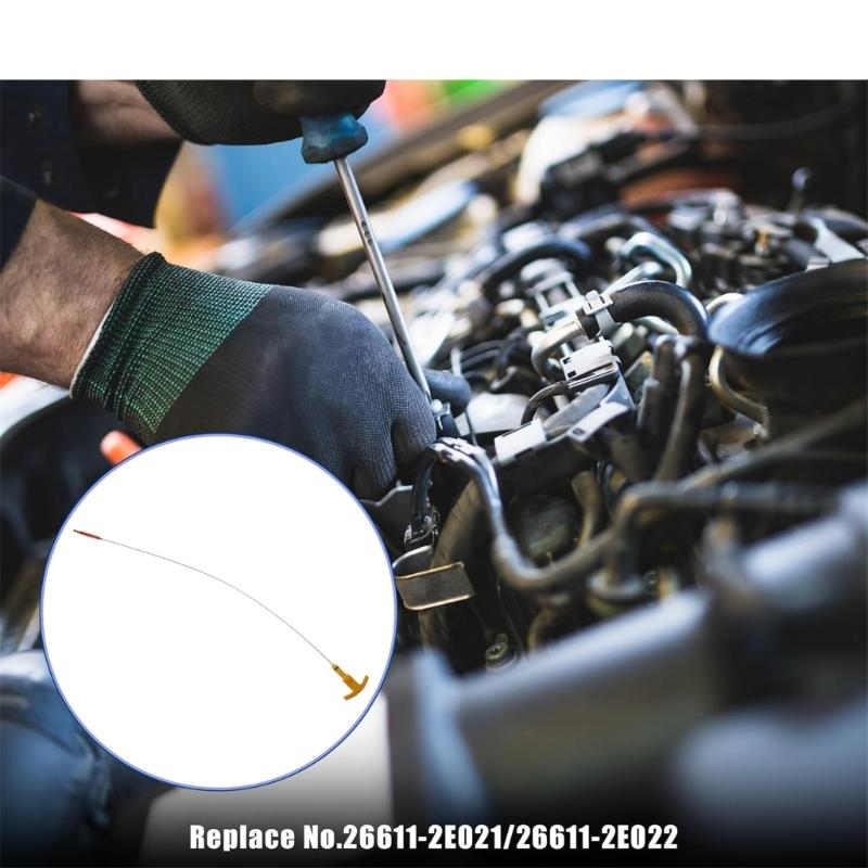 Replace 266112E021 26611-2E021 Car Engine Oil Dipstick Maintenance Accessories Accurate Measurement Oil Level Dipstick