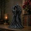 Collectible Gothic Gift Faceless Lovers Figurine, Dark Ghost Couple Sculpture, Mysterious Detailed Craft Desktop Ornament for Shelf Mantel Table Home