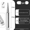 Soldering Iron Tips: K-Type, Knife, Horseshoe, I-Tip, Internal Heat B-Tip, 936 Series, 900 Pointed.