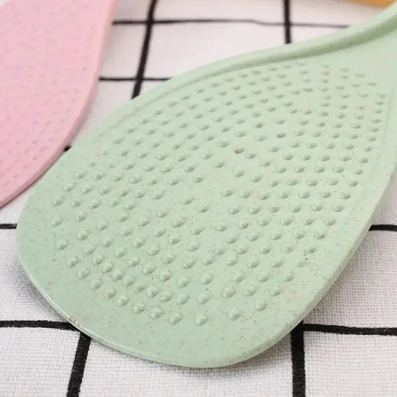Wheat Straw Rice Spoon Non-stick Kitchen Rice Spoon Cooker Long Handle Rice Spatula  Accessoires De Cuisine