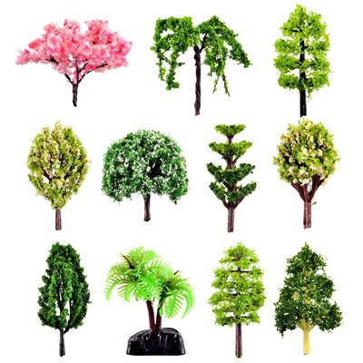 HOW-E Miniatur-Baumfigur aus Kunstharz, Steingarten, DIY-Landschaft, Gartendekoration, Ornament, Geschenk