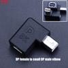 8K 60Hz Displayport DP 1.4 Kabeladapter 90 Grad 4K 144Hz Display Port Stecker auf Mini Displayport PC Computer Buchse Konverter