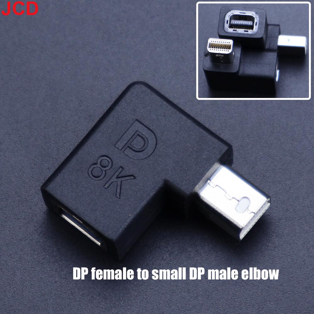 

8K 60Hz Displayport DP 1.4 Cable Adapter 90 Degree 4K 144Hz Display Port Male To Mini Displayport PC Computer Female Converter