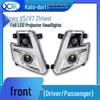 HOWO V5/V7 LED Projector Crystal Headlight Assembly - Waterproof & Anti-fog.