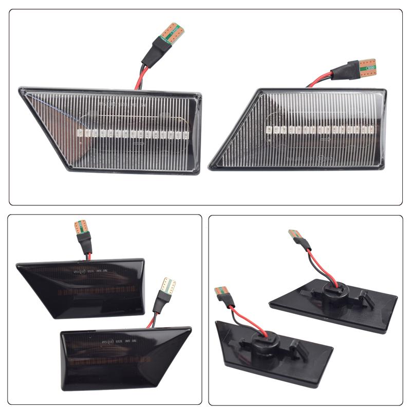 Sequential Flashing LED Turn Signal Side Marker Light Dynamic Blinker 93192381 93192382 For Opel Vectra C Signum 2003-2008