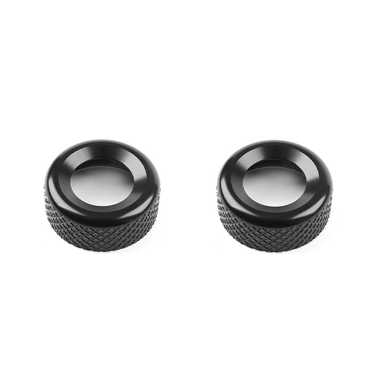 2pcs Tuning Aluminum Central AC Air Conditioner Adjustment Knob Ring Cover Interior Accessories For Kia Sportage NQ5 2022-2024