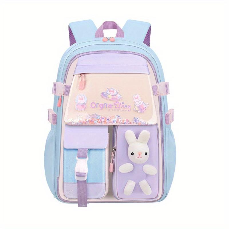 

Студенческие ранцы снижают нагрузку ранцы-холодильники детские ранцы досуг для девочек рюкзаки большой вместимости легкие. синий