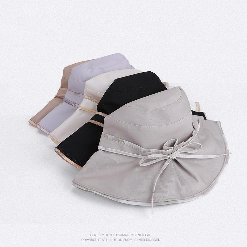 Spring Summer Outdoor Sun Hat Women's Big-Brimmed Fisherman Hat for Travel and Holiday Sun Hat