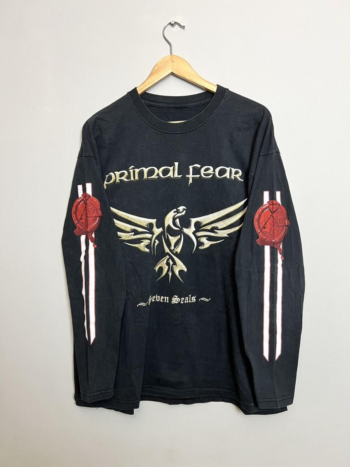 Rare Vintage 00s Primal Fear Metal Band Tour Tshirt Hype Unisex T-Shirt S