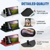 Upgrade Bildschirm Lupe für Handy, Bildschirm Lupe, 3D HD Bildschirm Handy Lupe Vergrößerer für Filme & Gaming, Faltbarer Handy Ständer mit