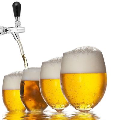 Verstellbarer Zapfhahn aus Chrom für Fassbier / 8 Schankschaft Langer Stutzen Homebrew Keg Zapfhahn Bierhahn Homebrew Werkzeug Zubehör