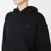 Athletics French Terry Hoodie Hoodie BK [New Balance] (WT41537) Women's (Black)