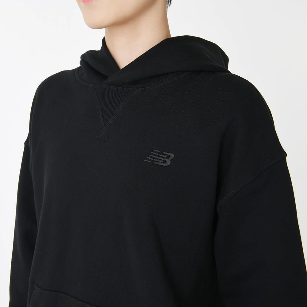 Athletics French Terry Hoodie Hoodie BK [New Balance] (WT41537) Women's (Black)