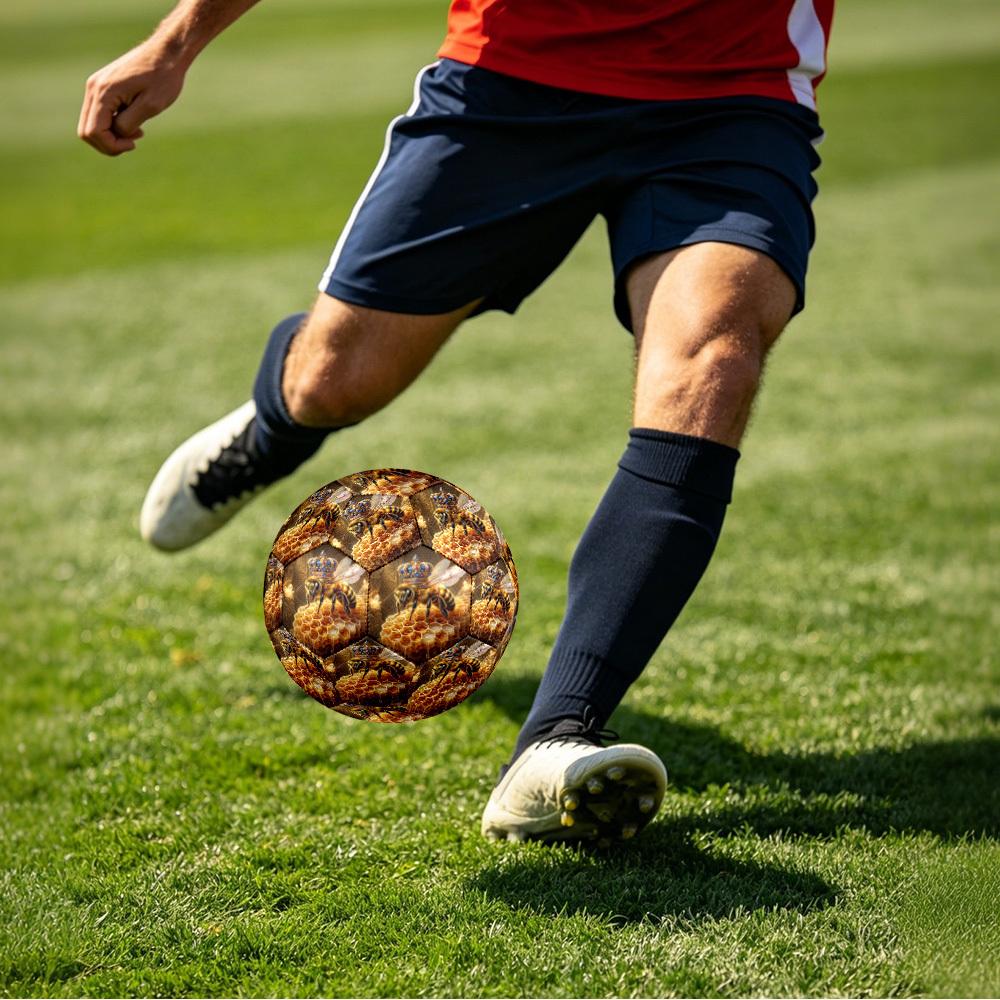 1pc Royal Honeycomb Size 5 Soccer Ball Professional Match Training Football Indoor &Outdoor Sports Ball Training Ball Lightweight Durable y51
