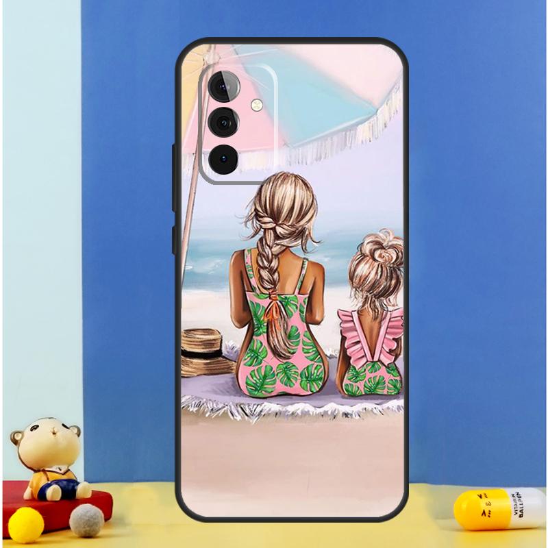 Super Mom Baby Girl Son Daughter Case For Samsung Galaxy A06 A56 A16 A36 A55 A35 A33 A53 A13 A23 A17 A54 A34 A14 A52 A32 A15