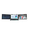 EIMIO Dual Screen Portable Monitor: 14" & 16" 2.5K Left-Right One-Line Triple Display Laptop Extension