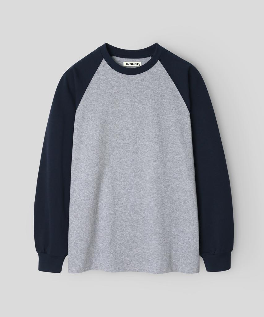 T-shirt a manica lunga raglan INDUST_3 colori