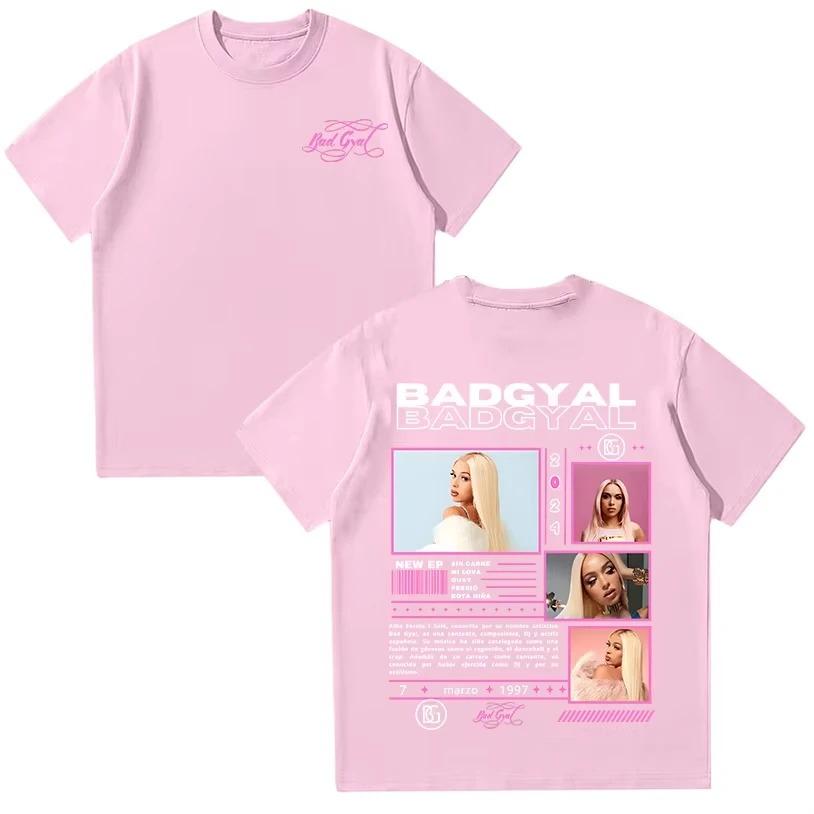 2026 Bad Gyal T Shirts Rapper Bad Gyal Women's Tee High Quality Cotton Women Clothing Pop Men T-shirts Casual Y2K Streetwea