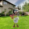 Funny Duck Figurine Ornaments Decors Duck Statue Craft Succulents Decorations Sculpture for Home Garden Outdoor