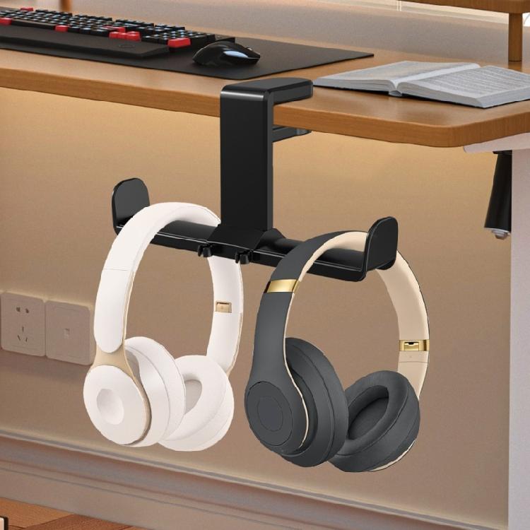 Multipurpose Headsets Stand Headphone Hanger, Easy Clamp On Desk Holder Controller Organizers Comfortable and Stable