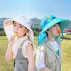 Anti-UV Fisherman Hat Wide Brim Bucket Hat New Beach Hat  Boys Girls
