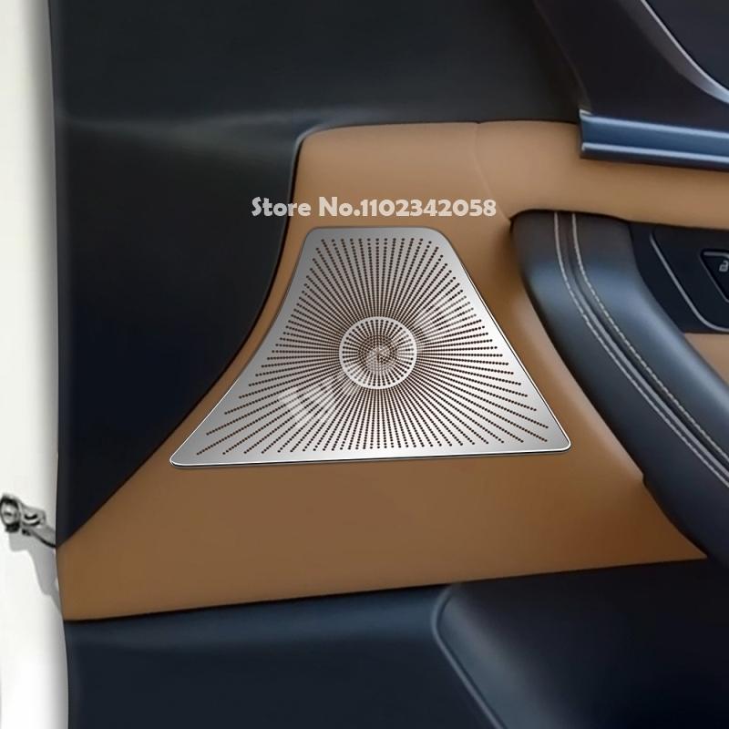 For Mazda CX-80 CX80 CX90 CX-90 2024 2025 Steel Car Audio Speaker Cover Sticker Door Loudspeaker Cover Interior horn Accessories