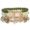 Bohemian Multi-Layer Wooden Beaded Elastic Bracelet