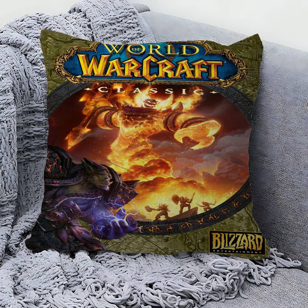 W-World of W-Warcraft Spiel Dekorative Raumästhetik Kissenbezug Heimdeko Schlafzimmer Sofa Bett Couch Kissenbezug 45x45