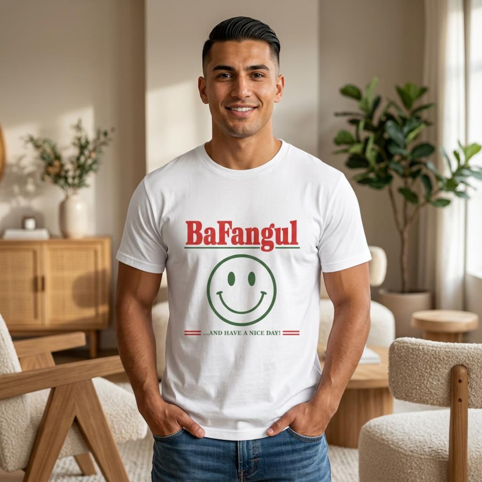 Bafangul Have A Nice Day T-Shirt; Sarcastic Italian Slang Tee; Funny Heritage Humor Quote Graphic Top 4XL