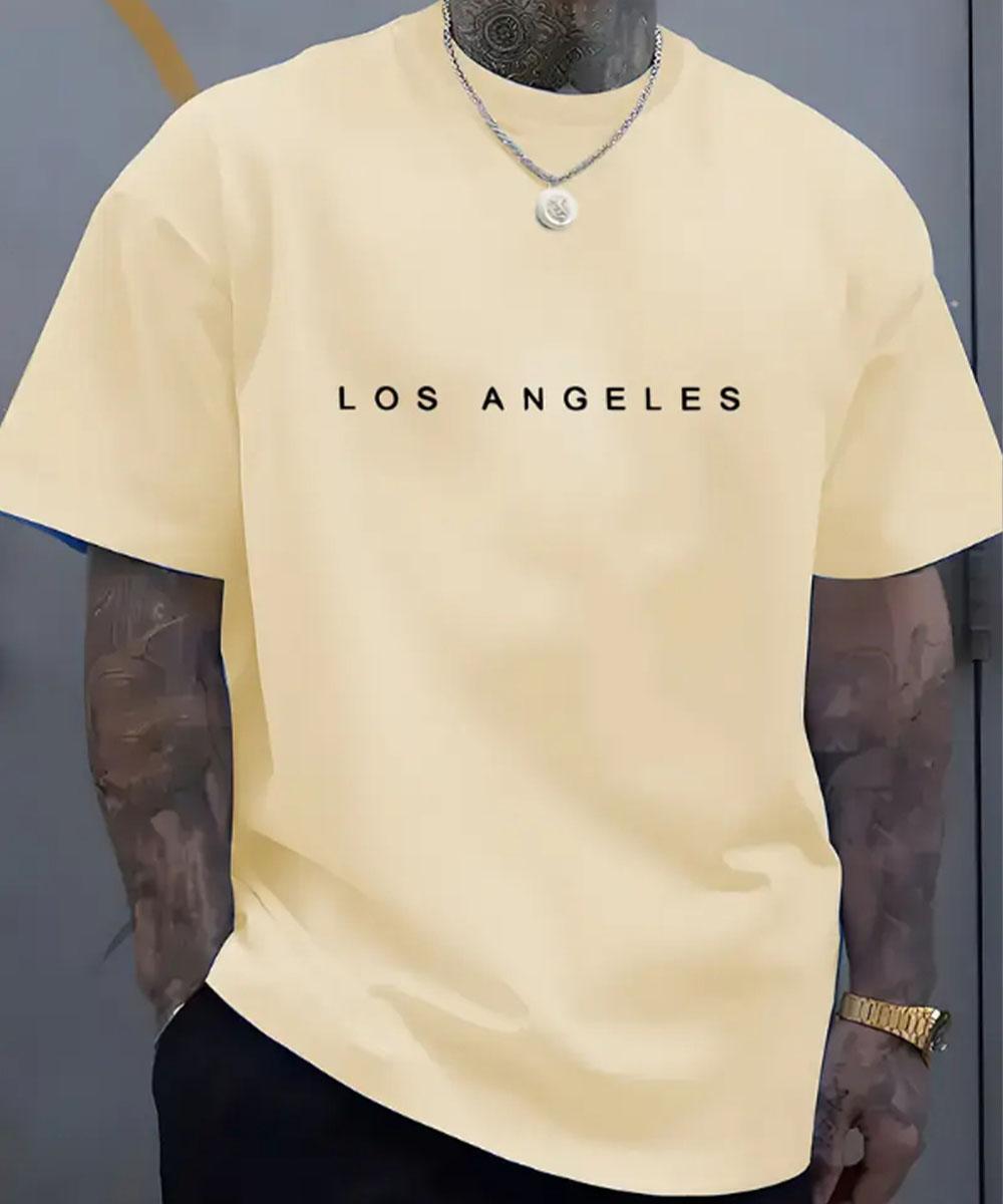 

Мужская модная трендовая футболка с коротким рукавом и принтом букв, летний удобный повседневный топ, универсальная однотонная футболка с коротким рукавом из чистого хлопка 4XL