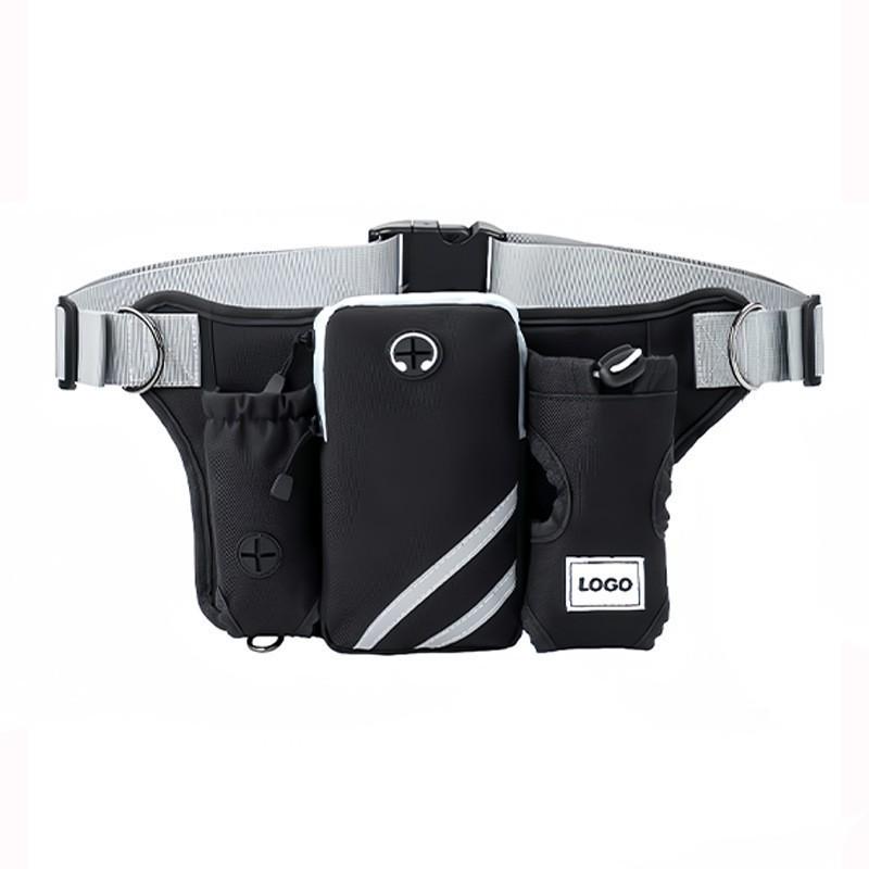 Reflective Multifunctional Dog Walking Belt with Water Bottle Holder