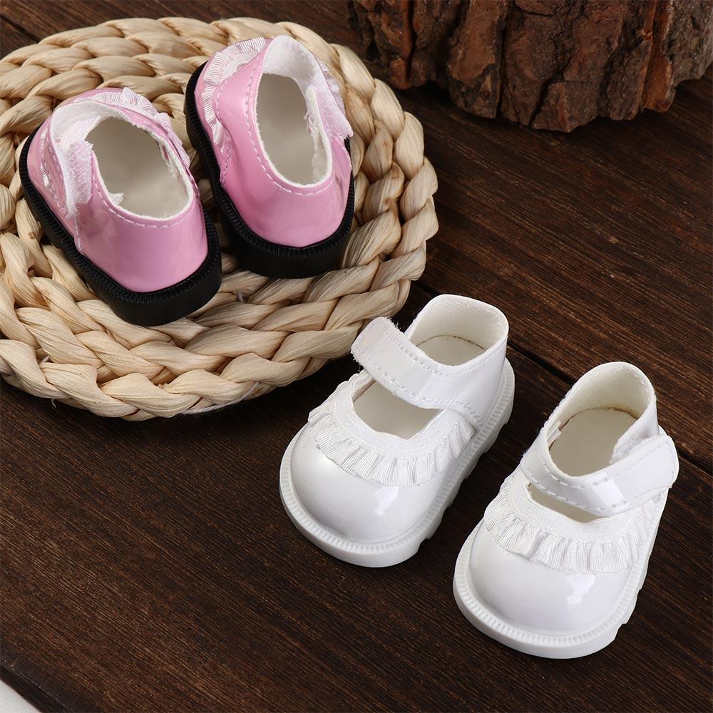 Doll Shoes Leather Shoes Dolls PU Leather Doll Shoes Boots PU Leather Bow Doll Shoes Kids Gifts