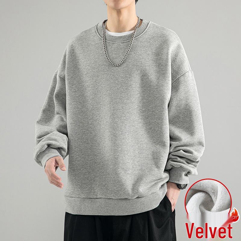 

Men s Slim Tall Fleece Hoodie - Winter Pure Cotton Plus Size Sweatshirt 4XL 105-120 kg