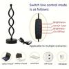 Elegant Spiral Seaweed Desk Lamp Modern Nordic Style USB Powered Adjustable Brightness Suitable for Bedroom and Living Room