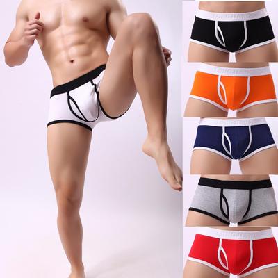 Sexy Mens Solid Breathe Underwear Briefs Bulge Pouch Shorts Underpants