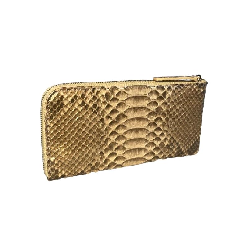 

[GUODI] long wallet L-shaped zipper type python genuine leather ladies men s HJ-PY1756 snakeskin snakeskin snakeskin wallet wallet Life unisex unisex