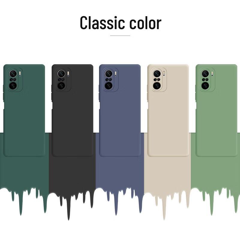 KEKLLE Liquid Silicone Full-Wrap Phone Case for Redmi K40/K40 Pro