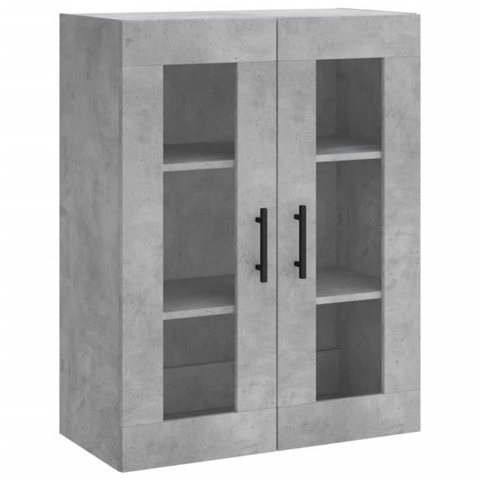 VidaXL Armoire murale gris béton 69,5x34x90 cm 828504