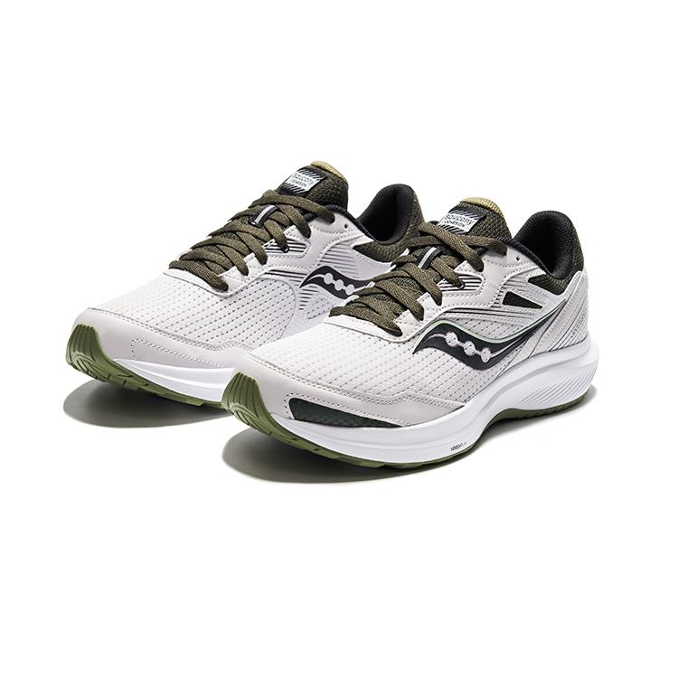 Saucony Cohesion 16 Comfortable Cushioning Low top Casual Running Shoes Men's Light Gray Black S20781-33