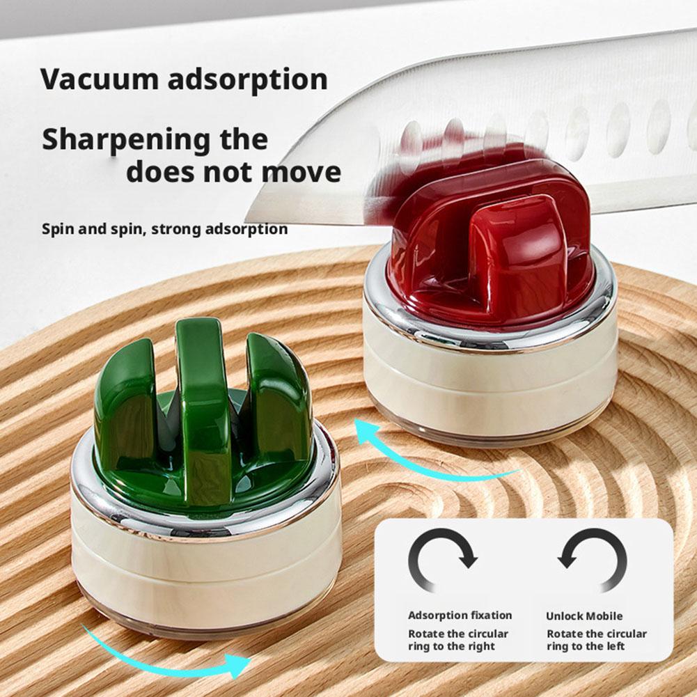 Kitchen Sharpener with Suction base Suction Cup Knife Sharpener Household Cross-Border Small Sharpening Stone Mini Tungsten Stee