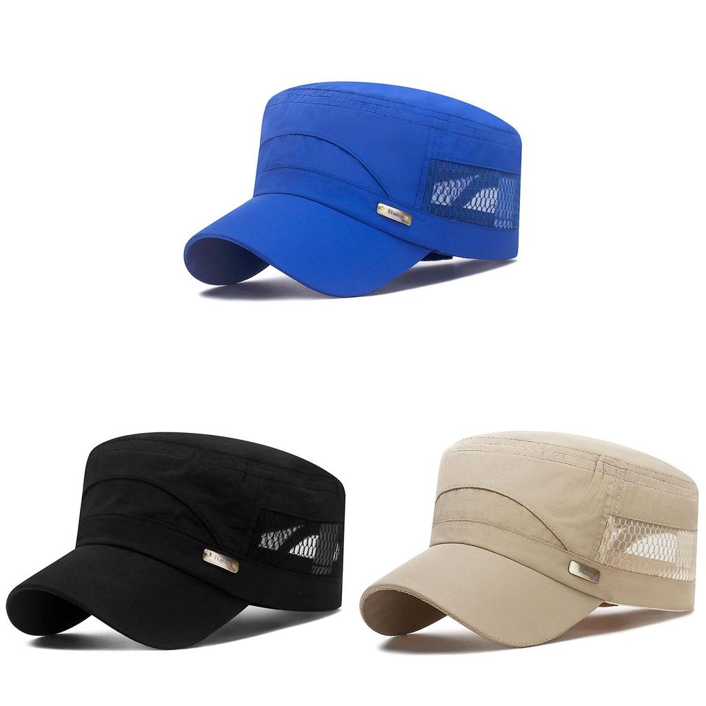 Summer Unisex Letter Embroidered Mesh Cap With Sun Protection For Outdoor Activities