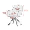 Thickened High Armrest Chair Cover Jacquard Swivel Office Chair Dust Cover