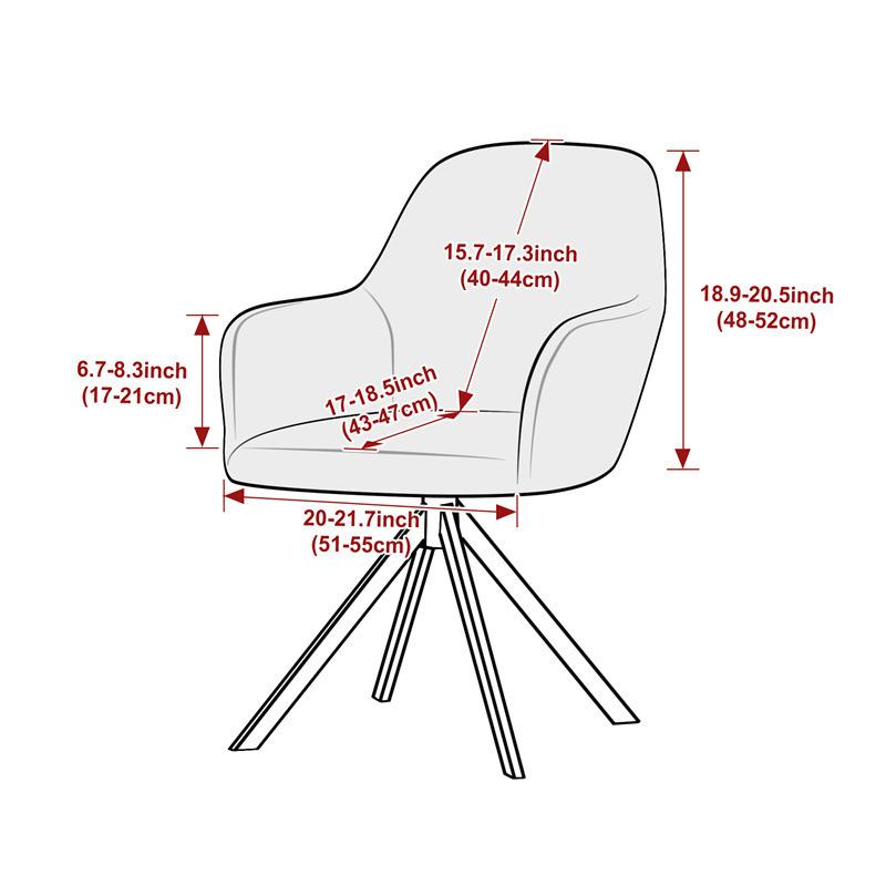 Thickened High Armrest Chair Cover Jacquard Swivel Office Chair Dust Cover
