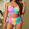 Women's Two-Piece Bikini Set Plus Size Split Swimsuit