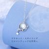Necklace for Birthstone Natural Moonstone Silver Gold Allergy Popular School Entrance Popular for Women "Silver Thunder" Women, June, Necklace, 925,