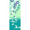 Hamamonyo Illustrated Hand Towel Snow Flower Rabbit